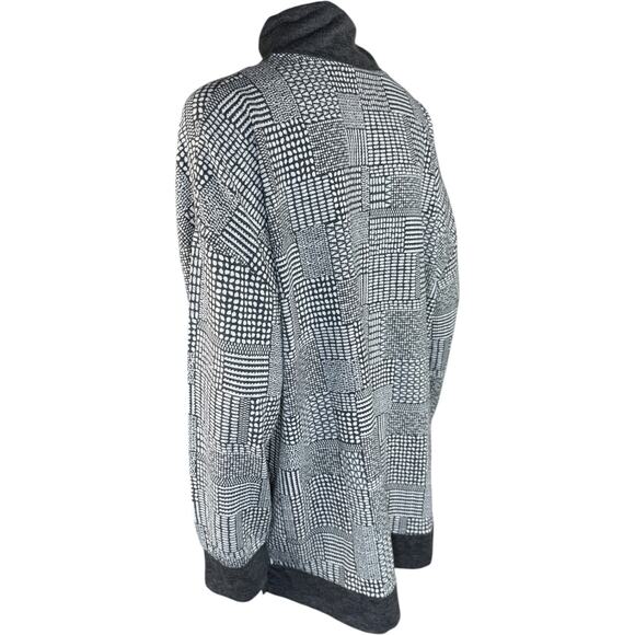 Cuddl Duds Comfortwear Half-Zip Henley Pullover CharclWoodBlock 1X NWOT Fall - Picture 3 of 10